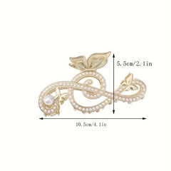 Exquisite Rhinestone Hair Claw Clip With A Nonslip Shark Claw Design For Women