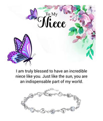 You Are My Sun, A Special Blessing My Wonderful Niece, Jewellery Surprise with Greeting Message
