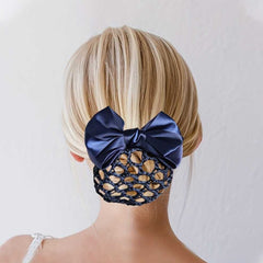 Bowknot Snood Barrette Hair Clip Perfect For Securing Buns Or Ponytails