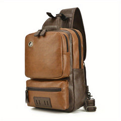 Men's Large Capacity Chest Bag Business Casual Shoulder Bag