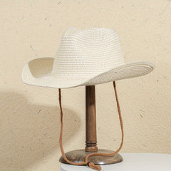Casual Big Brim Jazz Hat Outdoor Beach Travel Sunscreen Straw Hat