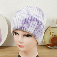 Japanese Melon Hat Tie Dye Woolen Hip Hop Cold Hat