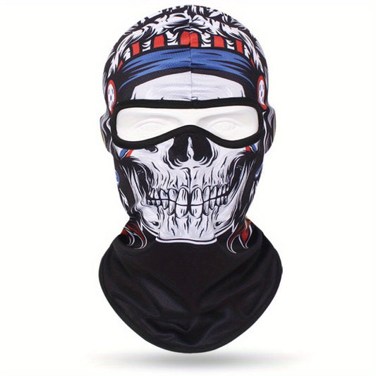 Multicolor Skull Outdoor Mask Hat for Cycling Riding