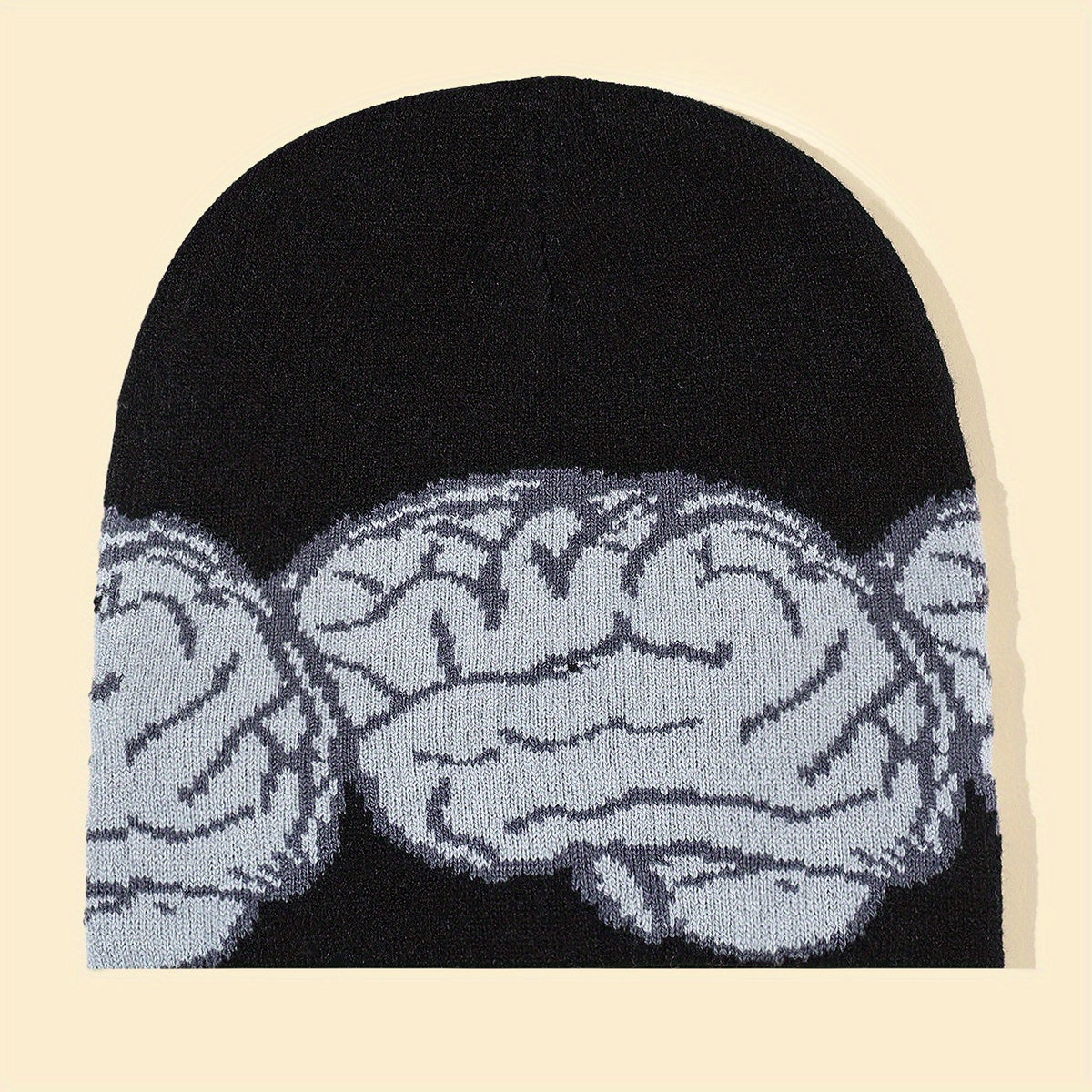 Men's Brain Beanie Knitted Hat Winter Warm Skull Cap
