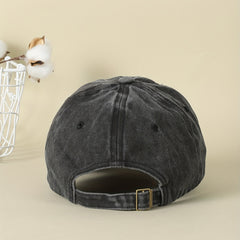 Casual Baseball Cap Letter Embroidery Peaked Cap Soft Top Cap