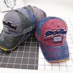 RockShank Alphabets Washed Baseball Cap