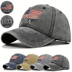 Vintage Baseball Cap American Flag Trucker Hip Hop Sun Hat