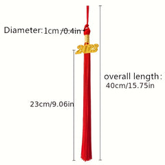4pcs Polyester Rayon Doctor Hat Graduation Tassels