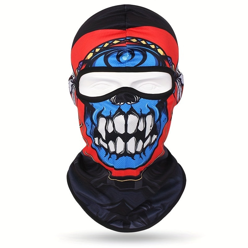 Multicolor Skull Outdoor Mask Hat for Cycling Riding