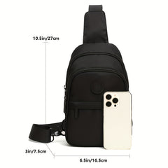Men's Chest Bag Messenger Bag Large Capacity Shoulder Bag