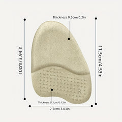 2pcs Silicone Half Insoles for High Heels Sandals Metatarsal Pads