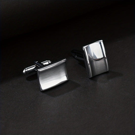 Concave Smooth Surface French Cufflinks Pair