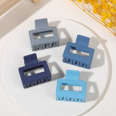 4pcs Rectangle Hair Claw Strong Hold Hair Styling Accessories