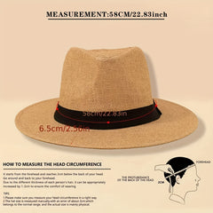 Multicolor Summer Straw Hat Sun Protection