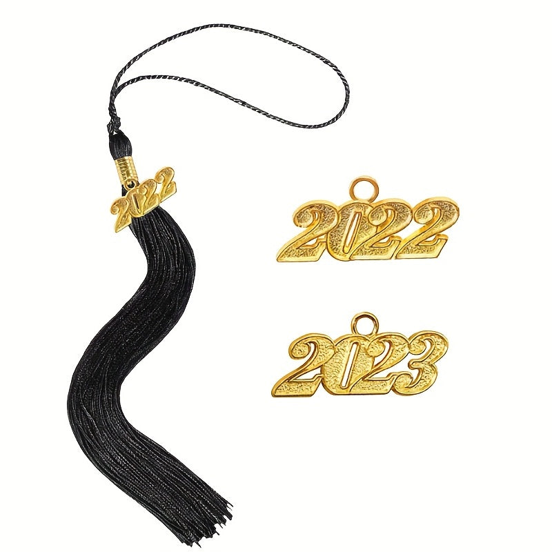 4pcs Polyester Rayon Doctor Hat Graduation Tassels