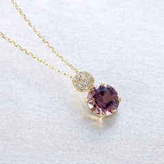 Women's Silver Plated Double Circle Necklace With 18-Inch Chain