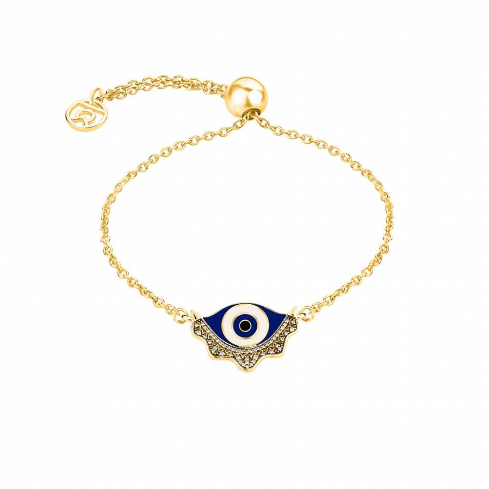 Women's silver plated Evil Eye Bracelet With Zirconia