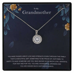 Grandma Personalised Gift With Silver Plated Pendant Necklace