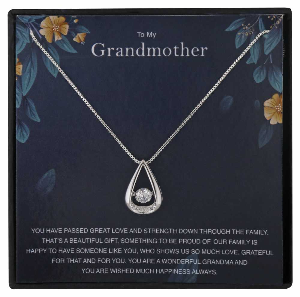 Grandma Personalised Gift With Silver Plated Pendant Necklace