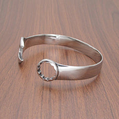 Punk Stainless Steel Mechanical Wrench Bangle for Men