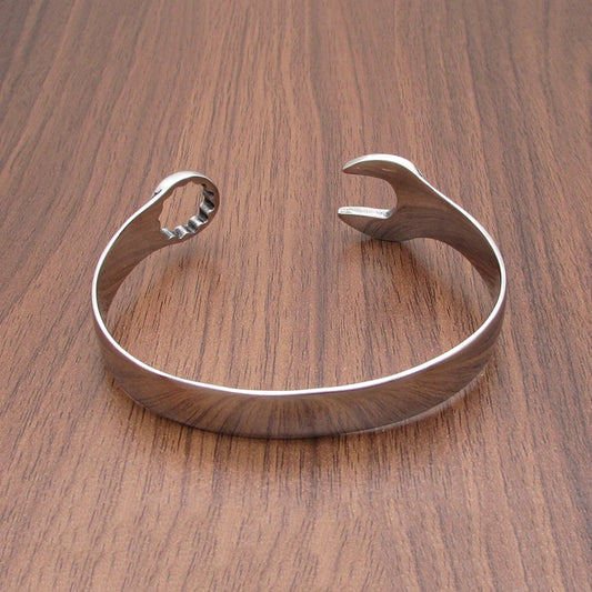 Punk Stainless Steel Mechanical Wrench Bangle for Men