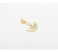 Women's Bohemian Stainless Steel Sunray Drop Earrings