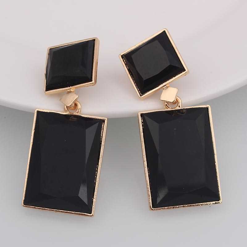 Women's Geometric Pattern Dangle And Drop Stone Earrings