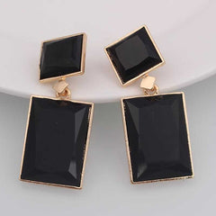 Women's Geometric Pattern Dangle And Drop Stone Earrings