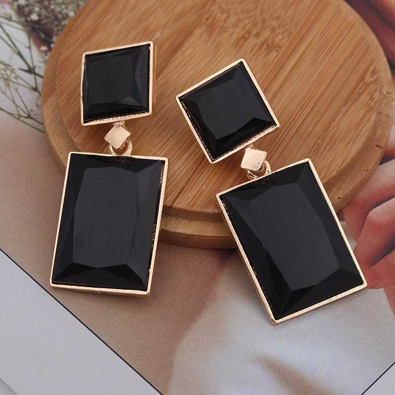 Women's Geometric Pattern Dangle And Drop Stone Earrings