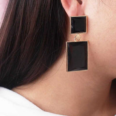 Women's Geometric Pattern Dangle And Drop Stone Earrings
