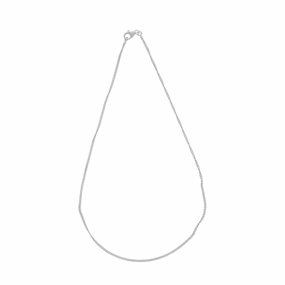 Women's Silver Plated Pendant Necklace With Pearl And Zirconia