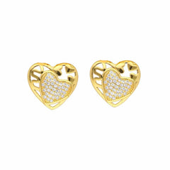 Freshwater Pearl Necklace With Gold Plated Pendant And Stud Earring