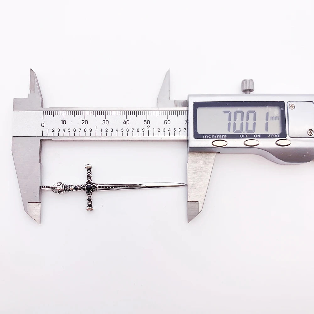 Vintage 925 Sterling Silver Pendant Royal Sword