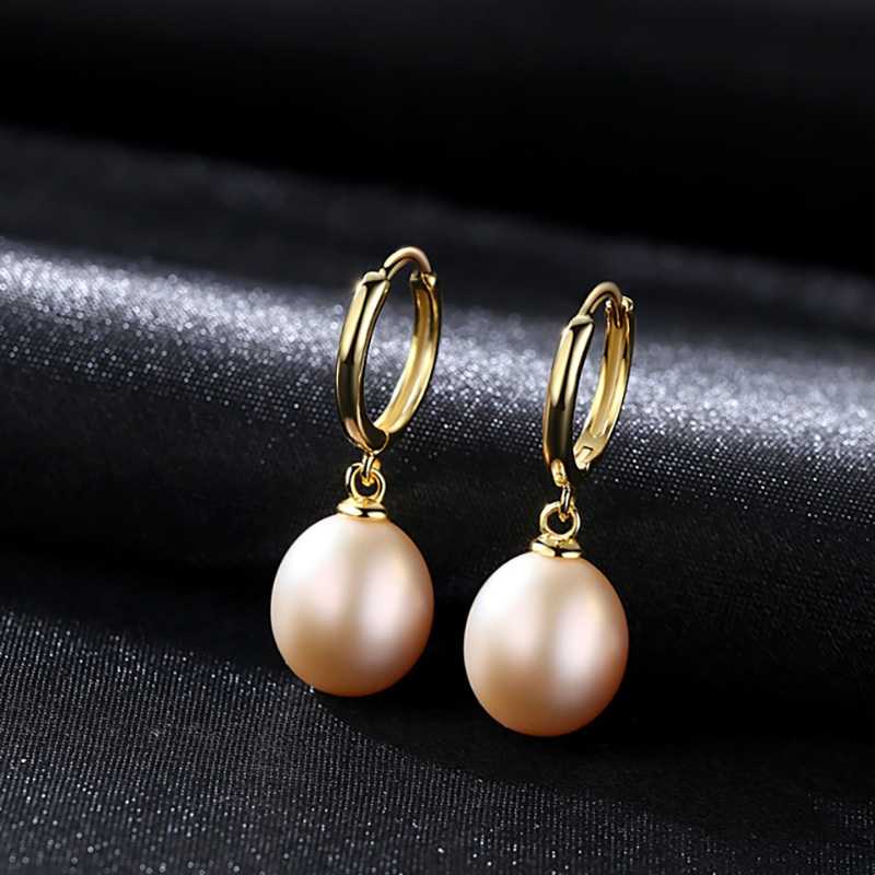 Luxurious Pearl Drop Earrings, Silver Dangle Jewelry for Women.
