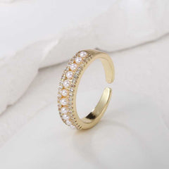 Golden Pearl Embrace A Timeless Ring for Every Occasion