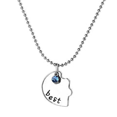 Women's Silver Plated Best Friends Forever Pendant Necklaces