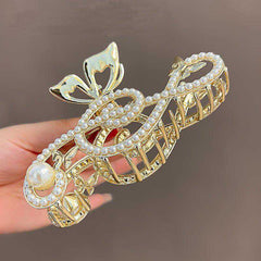 Exquisite Rhinestone Hair Claw Clip With A Nonslip Shark Claw Design For Women