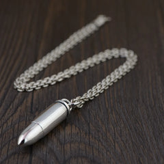 Sterling Silver Bullet Style Pendant Silver & Gawu Box Key Chain