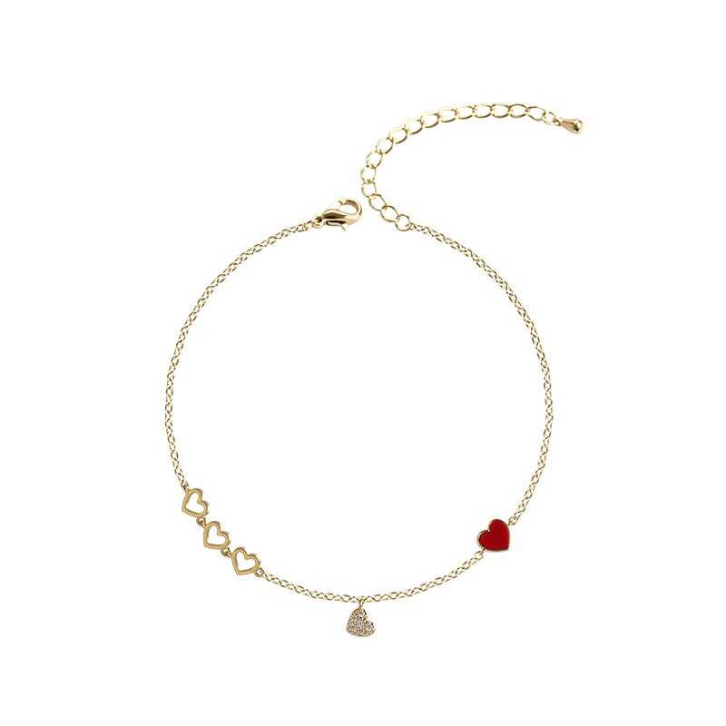 Women's Silver Plated Heart Bracelet With Cubic Zirconia