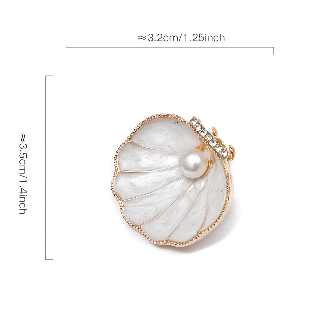 2pcs Shell Shoe Buckles For Wedding High Heels