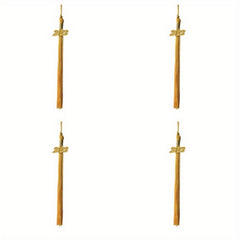 4pcs Polyester Rayon Doctor Hat Graduation Tassels