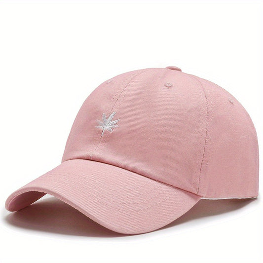 Maple Leaf Baseball Cap Mesh Hat Spring Summer Mens Womens Peaked Cap