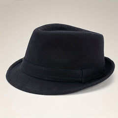 Versatile Sunshade Wide Brim Fedora Hat for Party Meeting