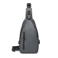 Sling Bag Shoulder Backpack Chest Bags Crossbody Daypack with USB Cable