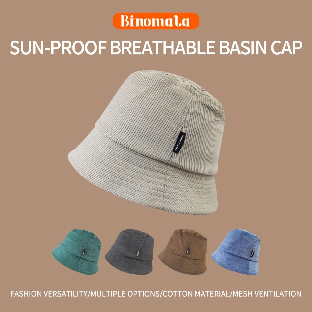 Binomata Retro Corduroy Adult Sports Sun Hat Men And Women Love Hat