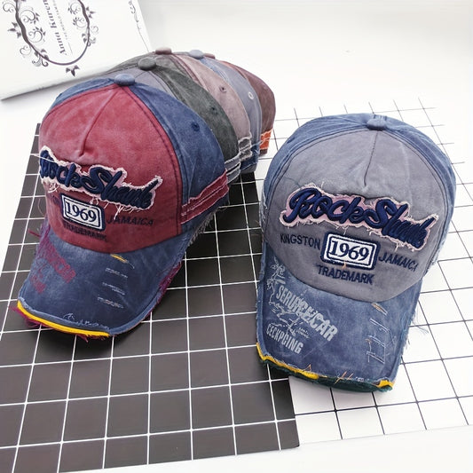 RockShank Alphabets Washed Baseball Cap