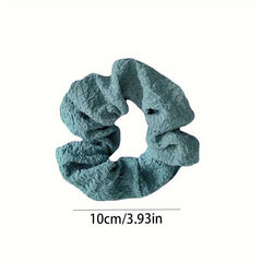 7pcs Whimsical Soft Touch Hair Scrunchies In Pastel Colors For Women