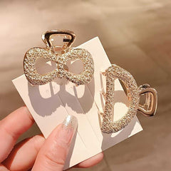 The 5pcs Vintage Hollow Out Hair Grab Clips For Women, non slip ponytail holders