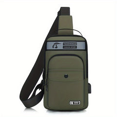 Men's Chest Bag Messenger Bag Large Capacity Crossbody Bag