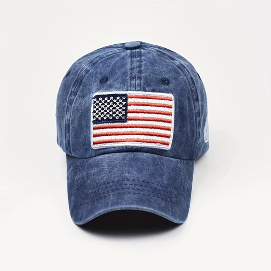 American Flag Baseball Cap Adjustable Unisex Peaked Cap